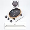 Koyoto Plafones, Luminarias esféricas Crudo, Negro, 3 luces