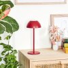 Laken Lámpara de mesa de exterior, Lámpara de baño, Lámparas de mesa LED Rojo, 1 luz