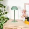 Laken Lámpara de mesa de exterior, Lámpara de baño, Lámparas de mesa LED Verde, 1 luz