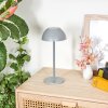 Laken Lámpara de mesa de exterior, Lámpara de baño, Lámparas de mesa LED Gris, 1 luz