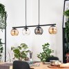 Koyoto Lámparas suspendidas, Luminarias esféricas, Lámparas colgantes Colores ámbar, Transparente, Ahumado, 4 luces