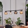 Koyoto Lámparas suspendidas, Luminarias esféricas, Lámparas colgantes Colores ámbar, Transparente, Ahumado, 4 luces