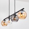 Koyoto Lámparas suspendidas, Luminarias esféricas, Lámparas colgantes Colores ámbar, Transparente, Ahumado, 4 luces