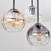 Koyoto Plafones, Luminarias esféricas Colores ámbar, Transparente, Ahumado, 5 luces