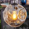 Ripoll Lámparas suspendidas, Luminarias esféricas, Lámpara colgante de clúster Colores ámbar, Cromo, dorado, Ahumado, 4 luces