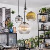 Koyoto Lámparas suspendidas, Luminarias esféricas, Lámpara colgante de clúster Colores ámbar, dorado, Transparente, Ahumado, 4 luces
