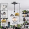 Koyoto Lámparas suspendidas, Luminarias esféricas, Lámpara colgante de clúster Colores ámbar, dorado, Transparente, Ahumado, 4 luces