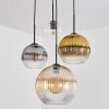 Koyoto Lámparas suspendidas, Luminarias esféricas, Lámpara colgante de clúster Colores ámbar, dorado, Transparente, Ahumado, 4 luces