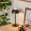 Laken Lámpara de mesa de exterior, Lámpara de baño, Lámparas de mesa LED Negro, 1 luz