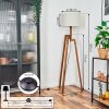 Soungou Lámpara de pie Crudo, Negro, 1 luz