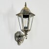 Hongkong Aplique de exterior, Apliques dorado, Negro, 1 luz