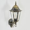 Hongkong Aplique de exterior, Apliques dorado, Negro, 1 luz