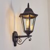 Hongkong Aplique de exterior, Apliques Negro, 1 luz