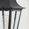 Hongkong Aplique de exterior, Apliques Negro, 1 luz
