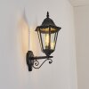 Hongkong Aplique de exterior, Apliques Negro, 1 luz