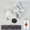 Hongkong Aplique de exterior, Apliques Blanca, 1 luz