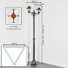 Naofe Candelabro, Iluminación de caminos Negro, Plata, 2 luces