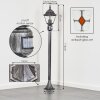 Naofe Iluminación de caminos Negro, Plata, 1 luz, Sensor de movimiento