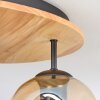 Ripoll Plafones, Luminarias esféricas Crudo, Negro, 3 luces