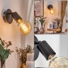Geira Spot techo, Apliques, Spot de pared Negro, 1 luz