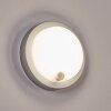 Jelad Aplique de exterior, Apliques LED Plata, 1 luz, Sensor de movimiento