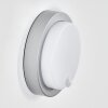 Jelad Aplique de exterior, Apliques LED Plata, 1 luz, Sensor de movimiento