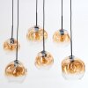 Ripoll Lámparas suspendidas, Luminarias esféricas, Lámparas colgantes Colores ámbar, Transparente, 6 luces