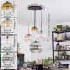 Koyoto Lámparas suspendidas, Luminarias esféricas, Lámpara colgante de clúster Colores ámbar, dorado, Transparente, Ahumado, 4 luces