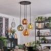 Ripoll Lámparas suspendidas, Luminarias esféricas, Lámpara colgante de clúster Azul, Verde, Color cobre, 4 luces Ripoll Lámparas suspendidas, Luminarias esféricas, Lámpara colgante de clúster Azul, Verde, Color cobre, 4 luces