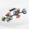 Gastor Plafones, Luminarias esféricas Azul, Verde, Transparente, Color cobre, 8 luces