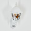 Naofe Aplique de exterior, Apliques Blanca, 1 luz, Sensor de movimiento