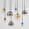 Koyoto Lámparas suspendidas, Luminarias esféricas, Lámparas colgantes Colores ámbar, Transparente, Ahumado, 8 luces