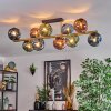 Ripoll Plafones, Luminarias esféricas dorado, Negro, 10 luces