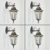 Hongkong Aplique de exterior, Apliques dorado, Negro, 1 luz
