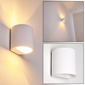 Galpones Aplique Blanca, 1 luz