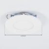 Finsrud Lámpara empotrable LED Blanca, 1 luz