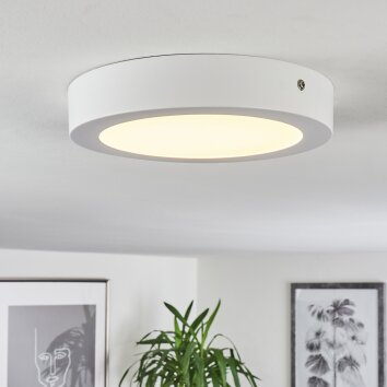 Finsrud Lámpara de Techo LED Blanca, 1 luz