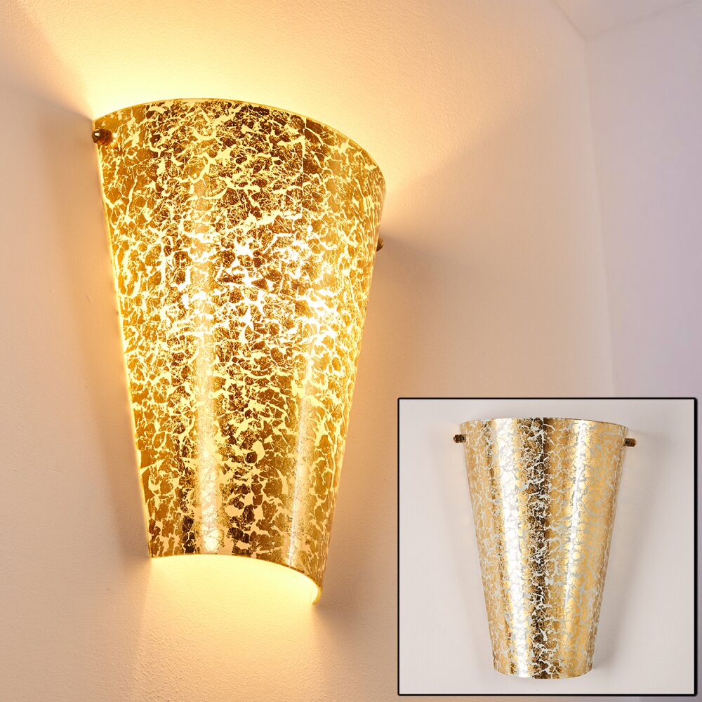 Zera Aplique dorado, 1 luz main product photo