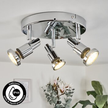 Morges Lámpara de Techo Cromo, 3 luces