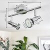 Morges Lámpara de Techo LED Cromo, 2 luces
