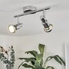 Morges Lámpara de Techo LED Cromo, 2 luces