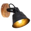 Globo GÜNTHER Aplique Negro, 1 luz
