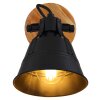 Globo GÜNTHER Aplique Negro, 1 luz