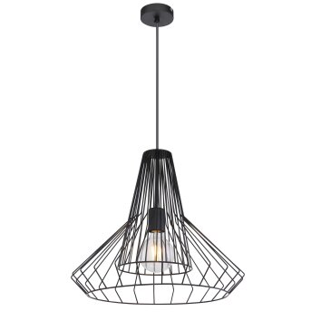 Globo CAVIA Lámpara Colgante Negro, 1 luz