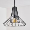 Ghent Lámpara Colgante Negro, 1 luz