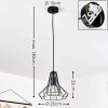 Ghent Lámpara Colgante Negro, 1 luz