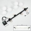 Rascoupet Lámpara Colgante Negro, 6 luces