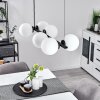 Rascoupet Lámpara Colgante Negro, 6 luces