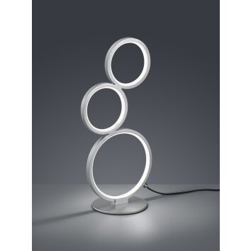 Trio-Leuchten Rondo Lámpara de mesa LED Plata, 1 luz
