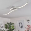 Mohlin Lámpara de Techo LED Níquel, Blanca, 2 luces